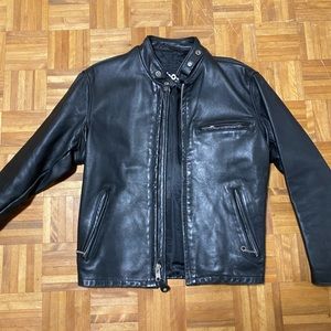 Schott 641 Single Rider Steerhide Leather Motorcycle Jacket in size 38